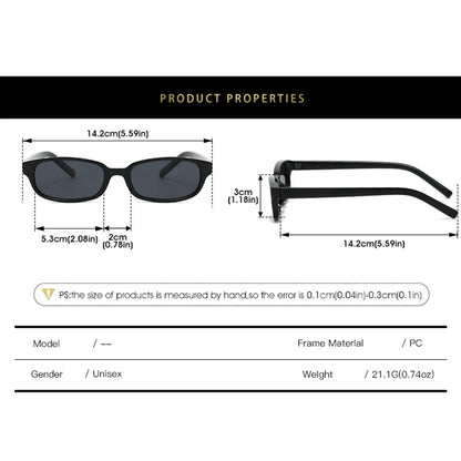 Uv400 Eyewear Versatile Unisex Sun Glasses Small Square Sunglasses Polarized Fashion Designer Eyepiece For Travel Fishing Daily