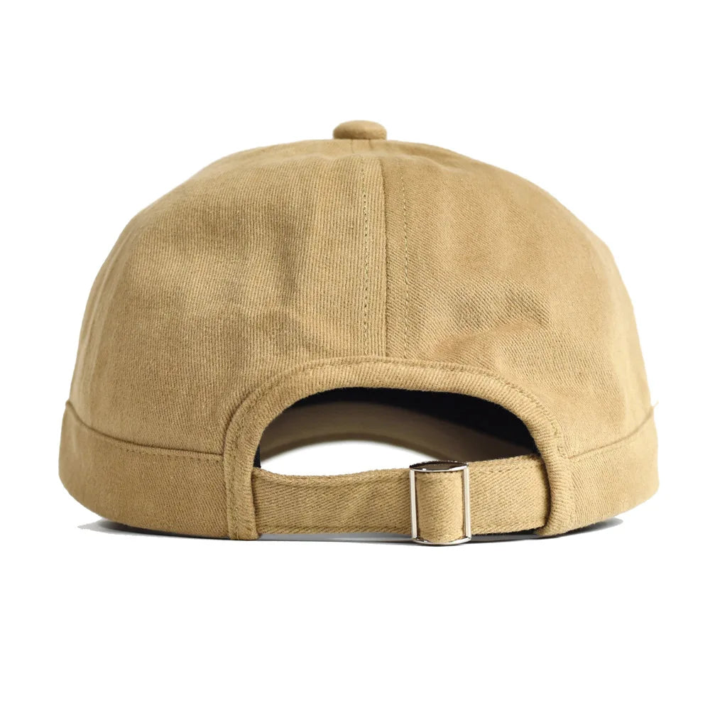 Vintage baseballkasket med kort skygge i bomuld til mænd og kvinder – blød »dad hat« i justerbar trucker-stil med lav profil