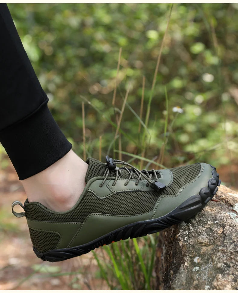 Men's Barefoot Hiking Shoes Breathable Outdoor Sports Climbing Shoes Trekking Sneakers Non-Slip Comfortable Men's Casual Jogging Footwear