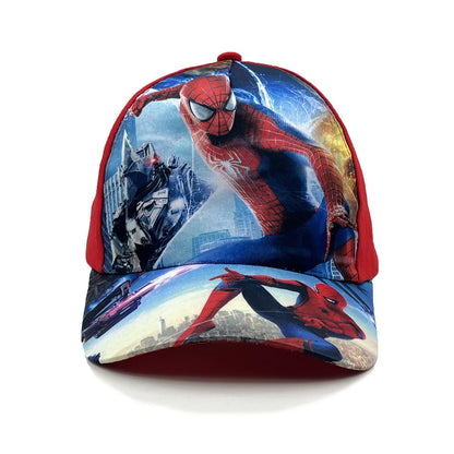 Casquette de baseball Marvel Spider-Man Anime pour enfant, casquette à visière de dessin animé, en coton et polyester, protection solaire toutes saisons, idée cadeau