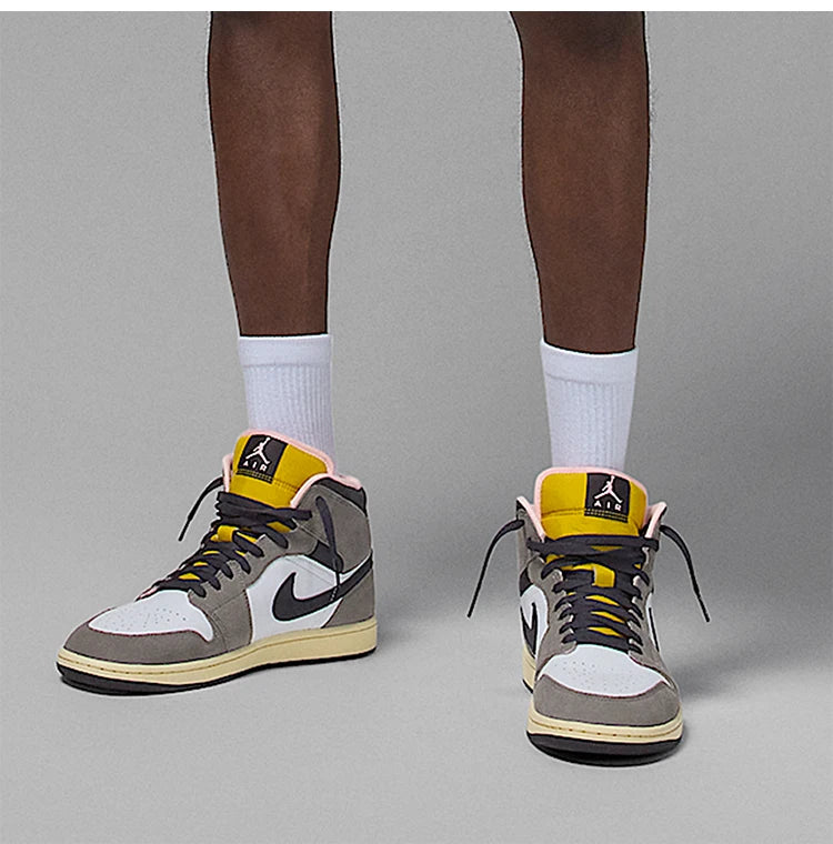 Scarpe sportive da uomo Nike genuine JORDAN mid-top, classiche, leggere e ammortizzate, HQ2011-100
