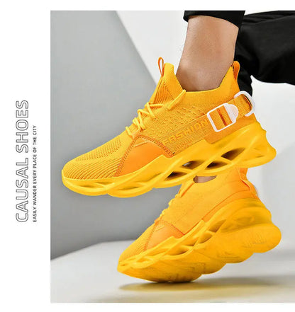 Hot Sale Fashion Purple Casual Sneakers Women Men Blade Running Shoes Big Size 48 Light Breathable Sports Shoes Men Mesh Sneakers