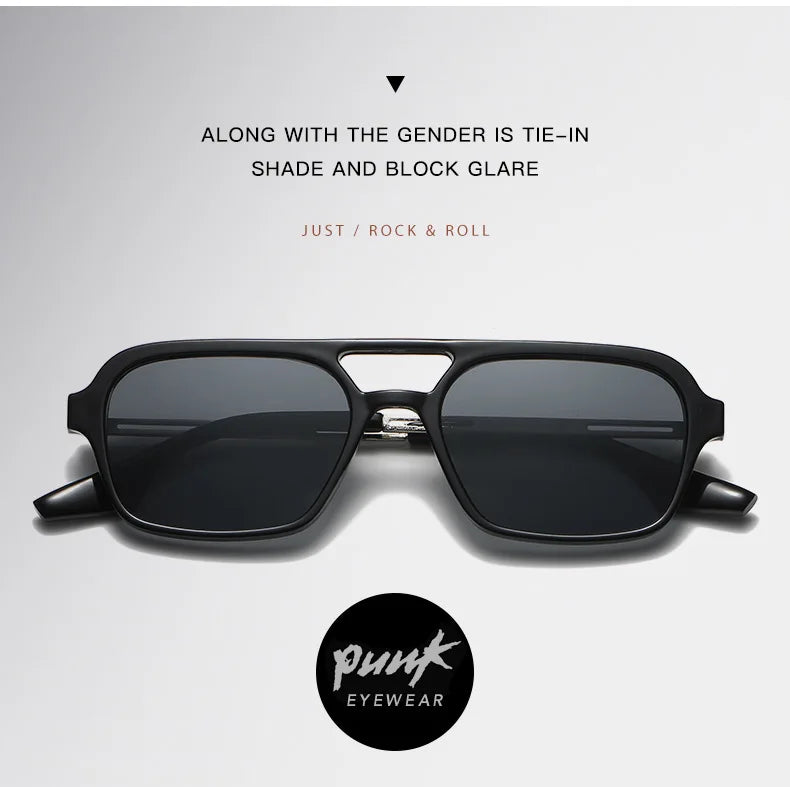 Square Small Frame Double Beam Sunglasses Pilot Retro Sunglasses Instagram Popular Classic Sunglasses 3517