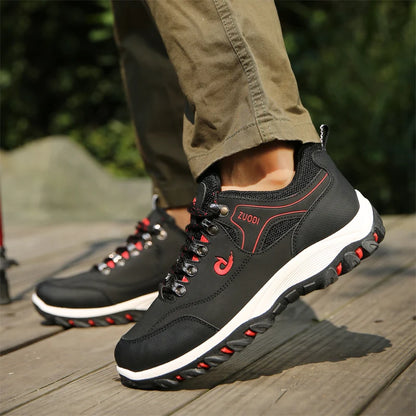 Men's leather casual shoes, sneakers for men, spring, autumn, winter shoes, lightweight tennis walking shoes for men