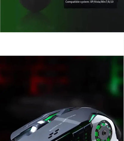 Carpbaba GM6 Gamer Gaming Mouse Adjustable Wired Optical LED Computer Mice USB Cable Silent Mouse For Laptop PC