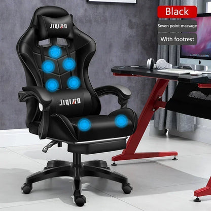 Ergonomic swivel chair Massage Recliner gamer chairs High quality gaming chair RGB light office chair gamer computer