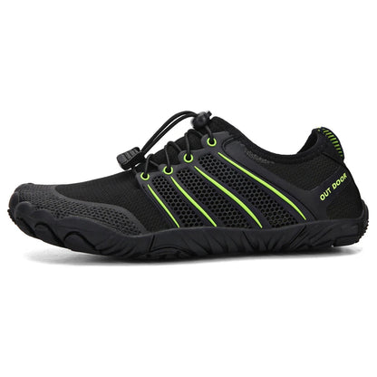 Men's Minimalist Running Cross Training Shoes Barefoot Shoes Big Toe Box Five Finger Shoes Saguaro Barefoot Pit Viper Paracord