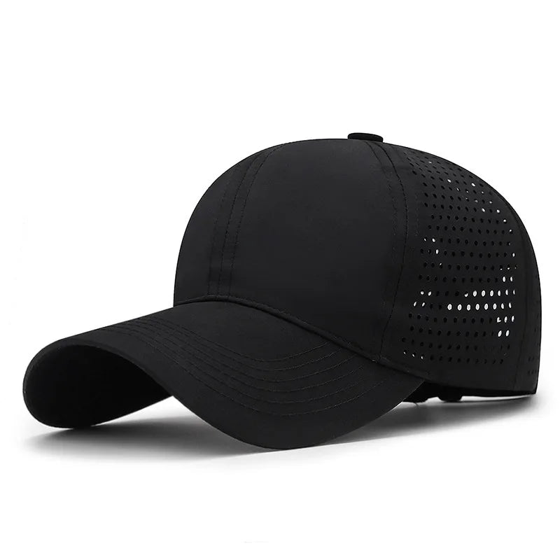 Breathable Mesh Baseball Cap Unisex  Casual Style Polyester Hat Lightweight Solid Color Adjustable Sun Cap for Outdoor