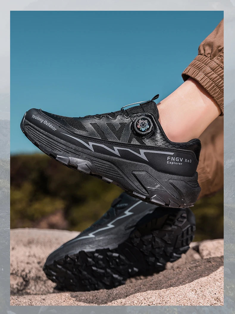 Herren-Sneaker Casual Outdoor rutschfest stoßdämpfend vielseitig Offroad-Wanderschuhe bequeme Laufschuhe für Herren mit weicher Sohle