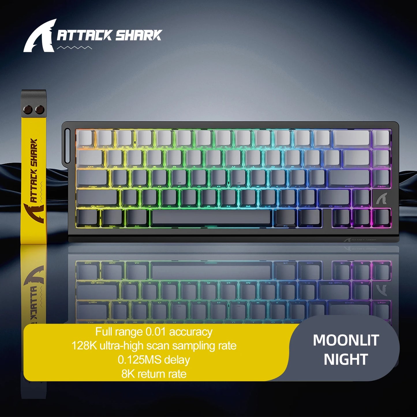 X68HE ATTACK SHARK X68PRO Magnetic Gaming Keyboard Mechanical Wired 0.01mm Rapid Trigg 8000Hz SOCD/Rs 0.125ms 128K Rate
