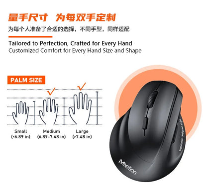 Left Hand Wireless Mouse Bluetooth Mouse Gamer Ergonomic 2400DPI Silent Mouse For MacBook Tablet Laptops Computer PC 2.4G Mice