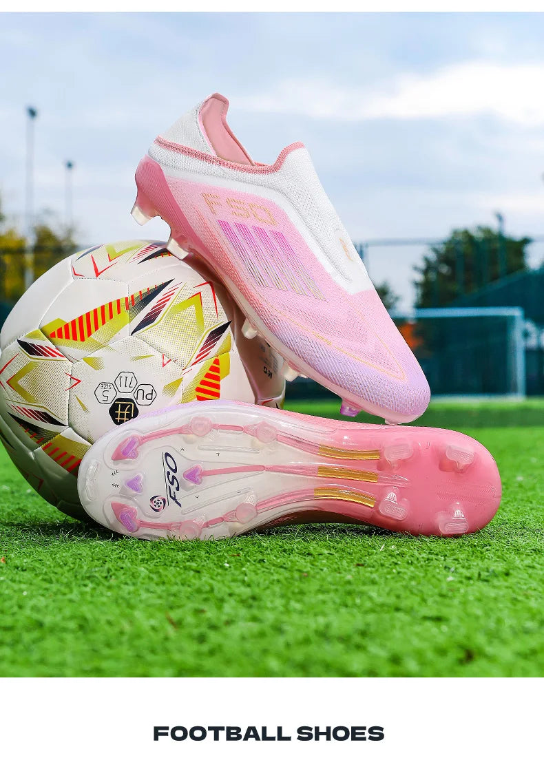 New Men's Football Boots Turf Comfortable Soccer Shoes Sport FG Grass Cleats Futsal Non-Slip Outdoor Adult Ultralight Non-Slip