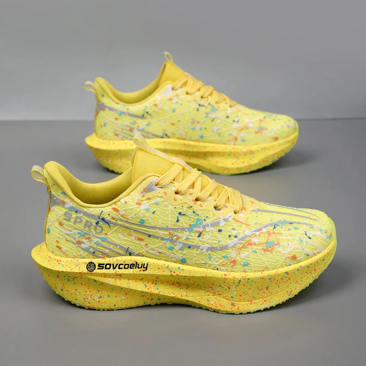 Laufschuhe mit Carbonplatte 2026, Marathon-Dämpfung, Herren-Sportschuhe, atmungsaktiv, leicht, Damen, komfortable rutschfeste Athletic-Sneaker
