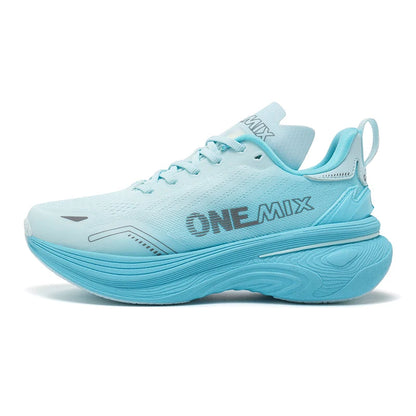 ONEMIX Bumper Max Jogging Running Shoes, Unisex Lightweight Sneakers, Road Wear-Resistant, Fashion Sports Fitness Shoes