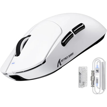 ATTACK SHARK X8 Ultra 8KHz Wireless Gaming Mouse, 55g Superlight, Nordic 52840, PAW3950MAX, 42KDPI, Cool Nano-Coating, 500mAh