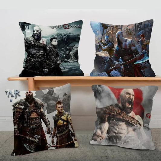God Of War Video Game Pillow Gift Home Office Decoration Pillow Bedroom Sofa Car Cushion CoverPillow Case