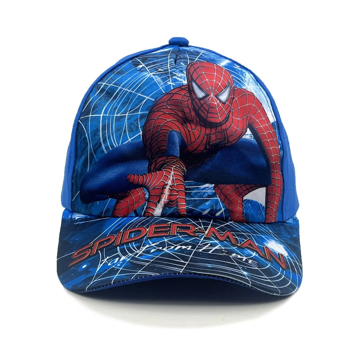 Casquette de baseball Marvel Spider-Man Anime pour enfant, casquette à visière de dessin animé, en coton et polyester, protection solaire toutes saisons, idée cadeau