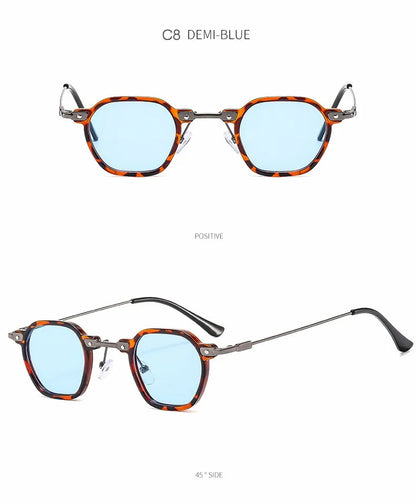 2025 Small Square Sunglasses Riding Driving Sun Glasses Women Men Brand Designer Metal Frame Eyewear Shades Oculos De Sol UV400