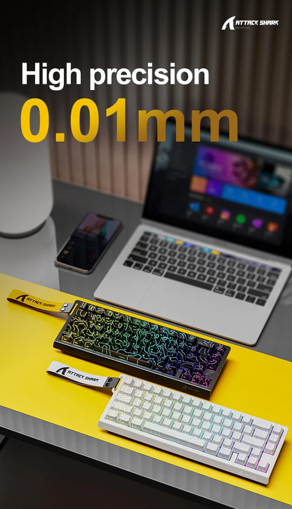 Magnetic Gaming Keyboard ATTACK SHARK X68HE X68PRO HE and FREEWOLF F68 Wired F68Pro Wireless for Pro Gaming 0.01mm Rapid Trigg