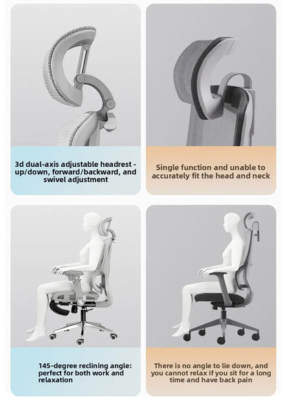 Portable Minimalist Ergonomic Chair 10D Armrest Computer Chair Office Chair Study Chair Gaming Chair Gravitysturdy and durable