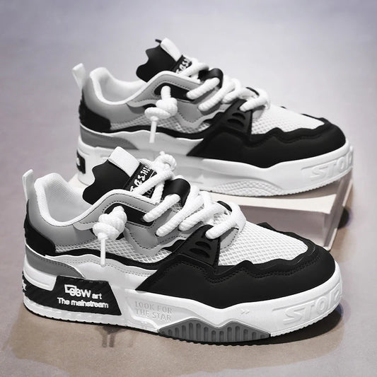 Breathable men's shoes, casual skate shoes, sports shoes, daily fitness training, outdoor hiking, street walking. Unisex, suitab