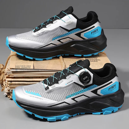 Mens Running Shoes Outdoor Mesh Breathe Mountain Off Road Climbing Shoes Wear Resistant Cosy Fashion Sneakers for Men