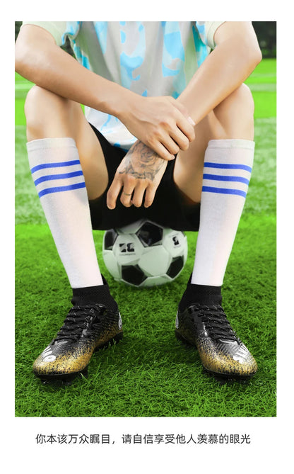 Men's Soccer Shoes Kids Football Boots Women's Professional Soccer Cleats Anti-skid Football Shoes TF/FG Outdoor Football Shoes