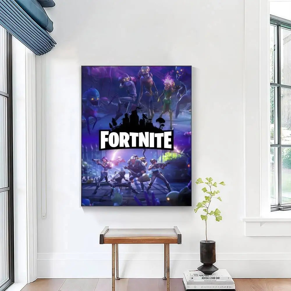cool F-FORTNITE  high-definition poster sticker, sprucing up home and room walls, available in diverse styles.