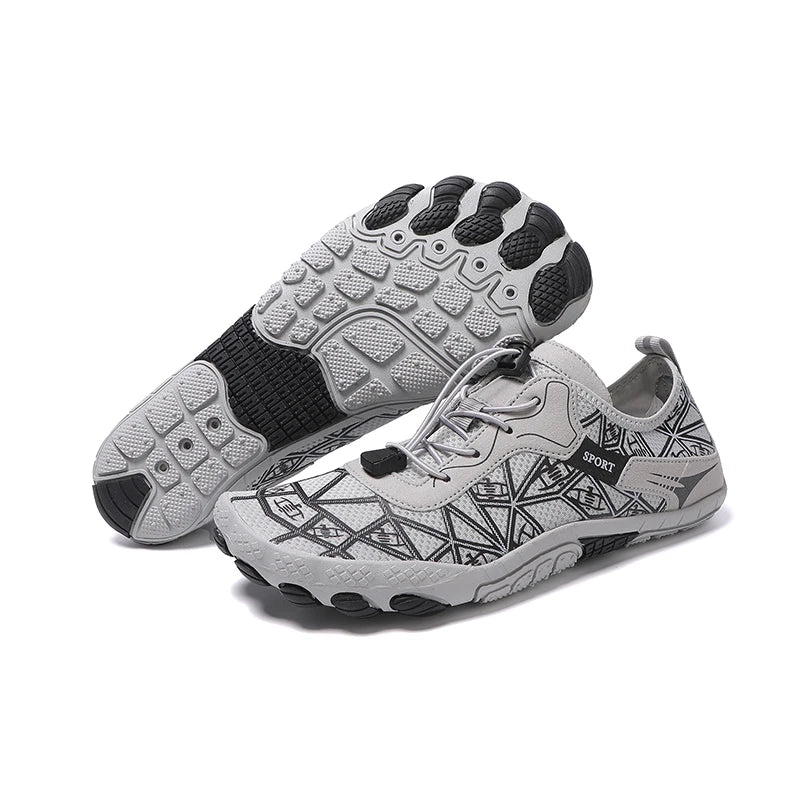 New Barefoot Wading Shoes Men and Women Mesh Quick-Drying Beach Shoes Outdoor Non-Slip Swimming Shoes Unisex Water Sports Shoes
