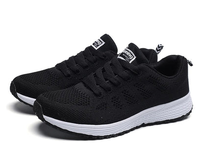 New Arrival Women Flats Footwear Lace-Up Flats Casual Sneakers Women's Soft Zapatos Mujer Plus Size