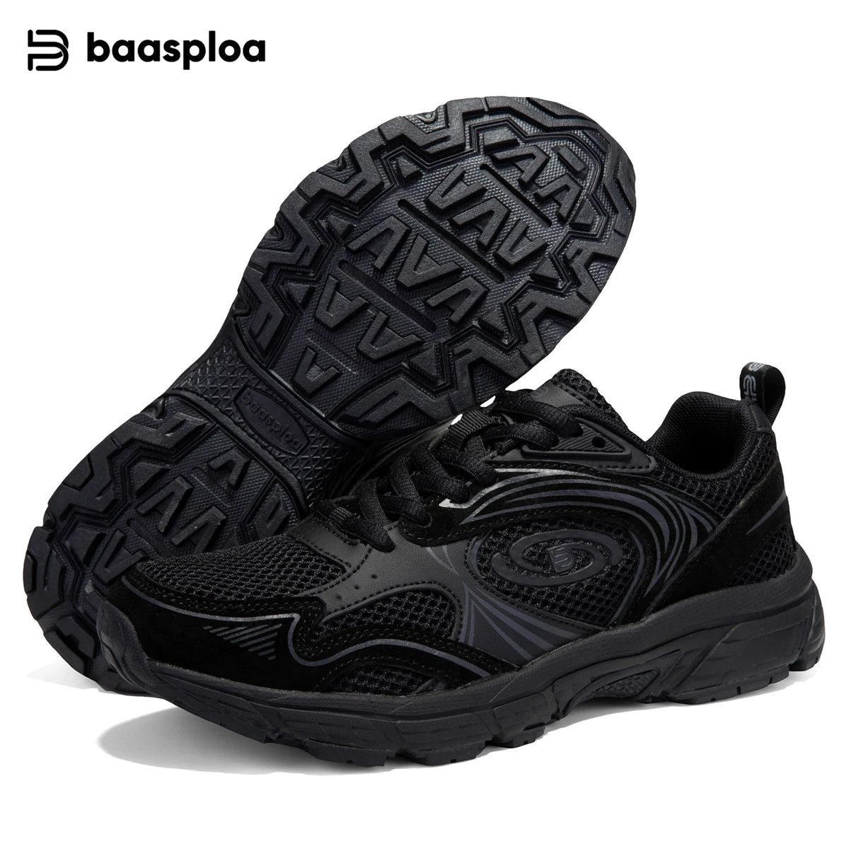 Baasploa Women Running Sneakers Brand Mesh Breathable Comfortable Walking Shoes Outdoor Anti-slip Female Casual Jogging Sports Shoes