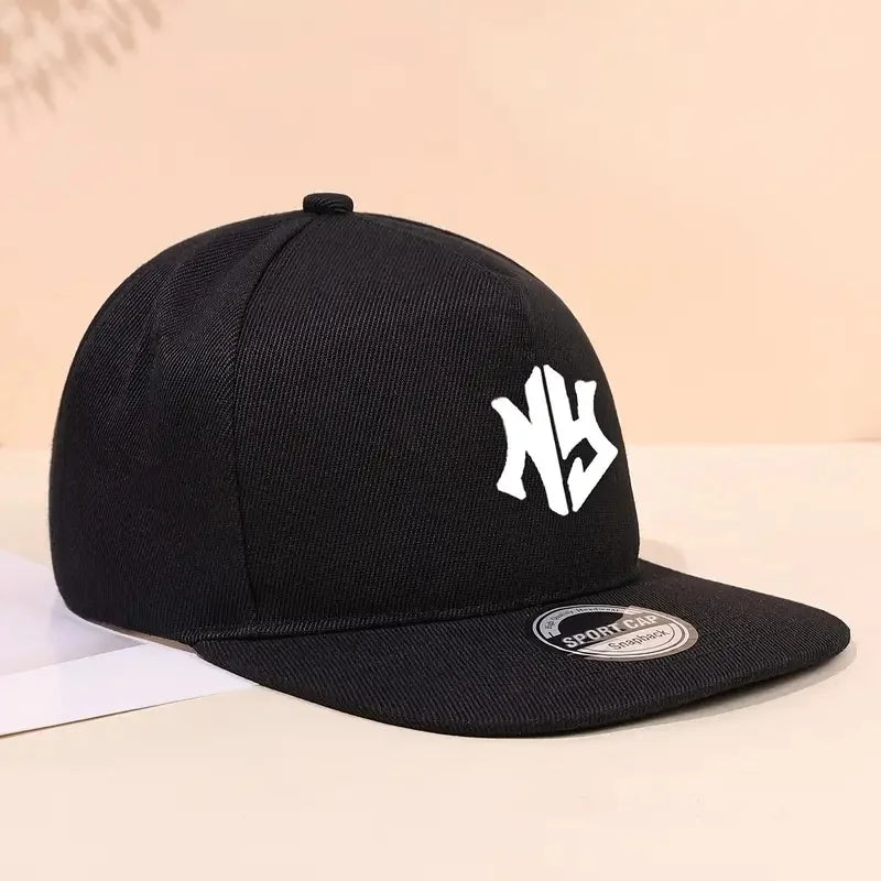 Baseballová čepice s neutrálním potiskem písmen, vhodná na jaro a podzim, nastavitelná, ležérní, ve stylu hip-hop, s kšiltem, chránící před sluncem