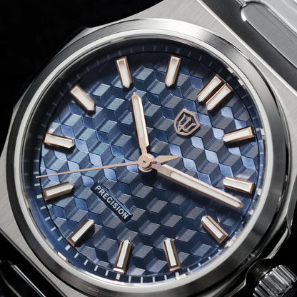 Watchdives WD0016 Super Black Men Watch Ultra Light-Absorbing Dial VH31/VH60 Sweep Second Quartz Movement Stainless Steel Watch