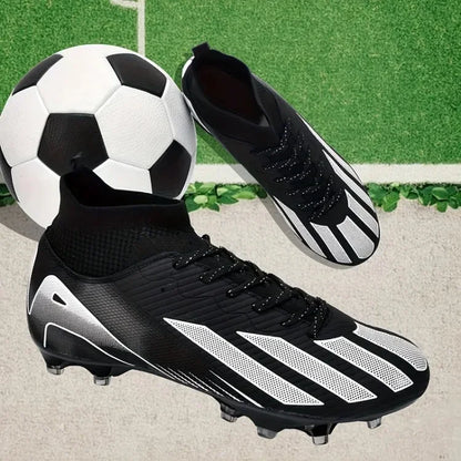 Men's New TF Football Boots Sneakers Society Turf Grass Ultralight Male Soccer Shoes Comfortable Ankle Football Shoes Futsal Fast