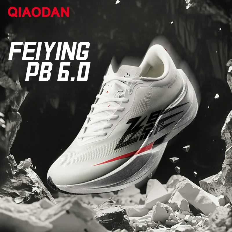 QIAODAN Feiying PB6.0 Men Running Shoes Professional Marathon Full Palm Suspended Carbon Board Racing Race Sneakers QDB023261299