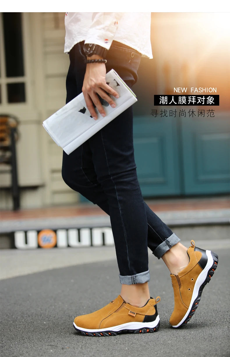 Men's Fashionable Casual Sports Shoes, Outdoor Walking and Hiking Shoes, Loafers, Comfortable Shoes, Lightweight, Plus Size38-50