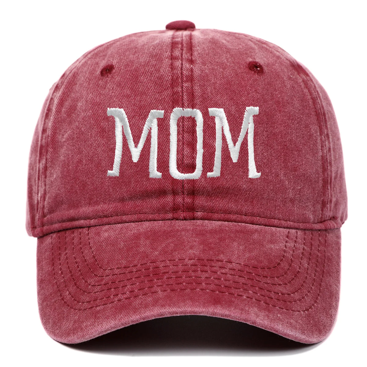 Mom and Dad Embroidered Baseball Hat Retro Sports Running Sunscreen Leisure Daily Versatile Travel Duck Tongue Hat