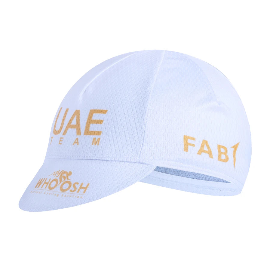 Gorra de ciclismo de los Emiratos Árabes Unidos para hombre: gorras clásicas de verano de secado rápido, para equipo profesional, ciclismo de carretera, montaña (MTB) y competición, para llevar debajo del casco