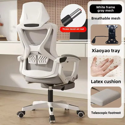 UVR Reclining Computer Chair Home Backrest Chair Office Worker Chair  Comfortable Long Sitting Gaming Chair Conference Seating