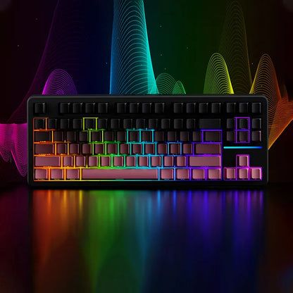 EWEADN X87 Pro Ergonomics Keyboard Mechanical Kids Side Engraving Wireless Bluetooth Triple Gaming 2.4G RGB 87 Layout Customized