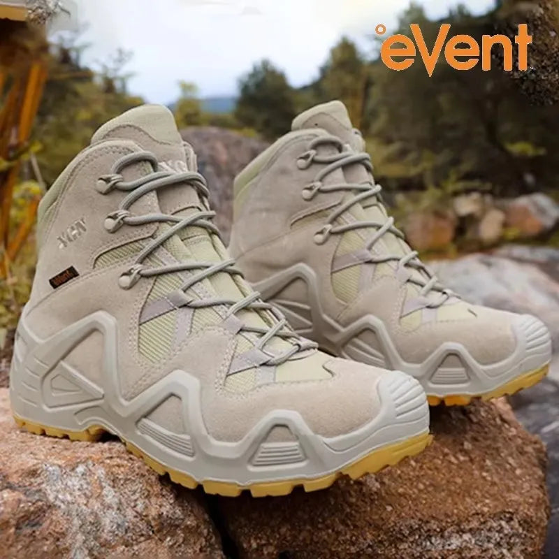 ROCKROOSTER Hiking shoes Men waterproof hunting Boots Tactical Desert Combat Boots trekking Ankle mountian cow Leather Sneakers