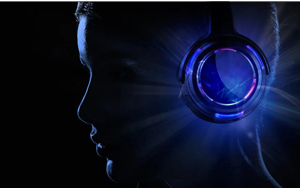 Silent Disco Wireless Headphones with LED Rechargeable Battery RF System for Silent Parties, Clubs, Meetings, Concerts