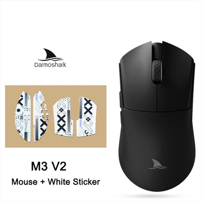 Darmoshark M3 V2 Gaming Mouse Double 8K Wireless Tri Mode 26KDPI PAW3395 Sensor Big Hand Game Macro Mouse For Computer Laptop PC