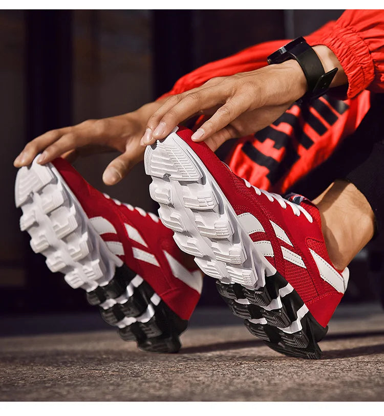 Nuove scarpe da running da uomo e da donna, sneakers casual traspiranti, antiscivolo e ammortizzate, comode per sport all’aperto e camminata, taglie 36-48