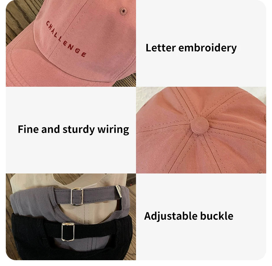Kapa za bejzbol s izvezenim slovom za žene, proljeće/ljeto, za vanjsku upotrebu, s UV zaštitom, uniseks snapback kapa, sportska, ležerna, muška, hip hop kapa