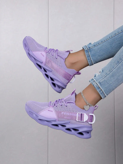 Hot Sale Fashion Purple Casual Sneakers Women Men Blade Running Shoes Big Size 48 Light Breathable Sports Shoes Men Mesh Sneakers