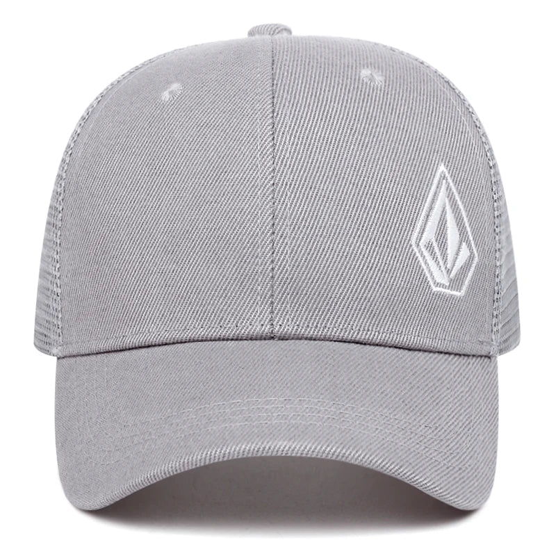 2025 New Diamond Embroidered Cotton Mesh Hat Men's Hip Hop Hat Decorative Hat Women's Outdoor Sports Sunshade Hat Baseball Hat