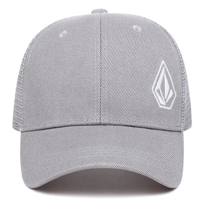 2025 New Diamond Embroidered Cotton Mesh Hat Men's Hip Hop Hat Decorative Hat Women's Outdoor Sports Sunshade Hat Baseball Hat