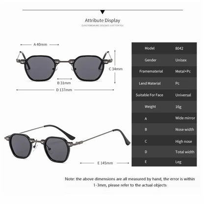 2025 Small Square Sunglasses Riding Driving Sun Glasses Women Men Brand Designer Metal Frame Eyewear Shades Oculos De Sol UV400