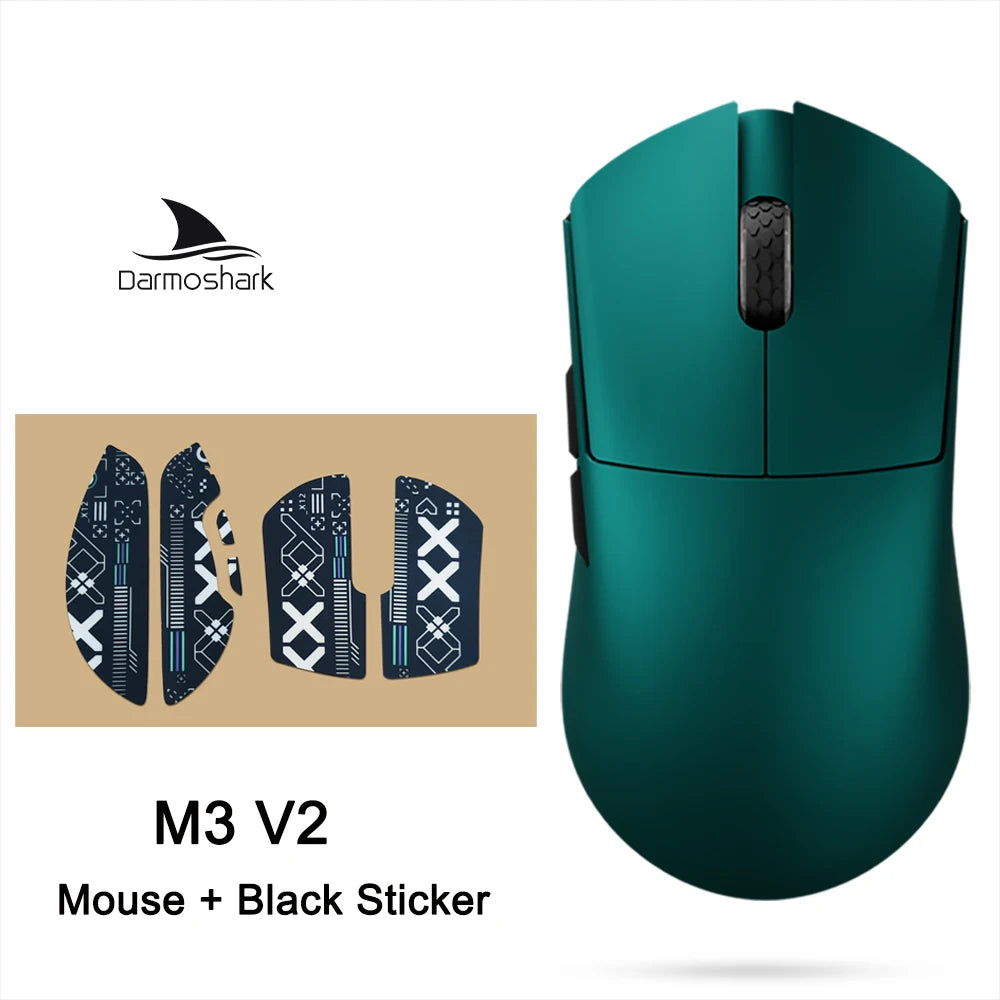 Darmoshark M3 V2 Gaming Mouse Double 8K Wireless Tri Mode 26KDPI PAW3395 Sensor Big Hand Game Macro Mouse For Computer Laptop PC